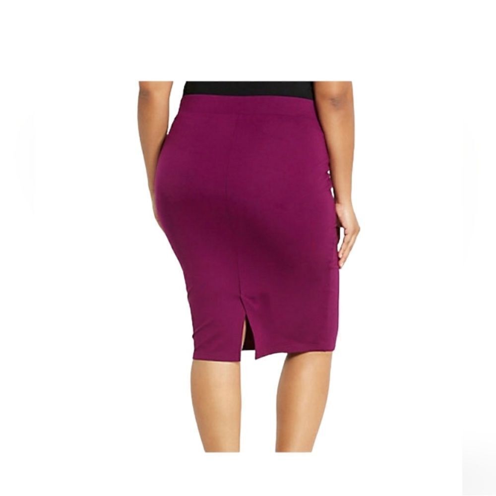 New with tags Torrid Purple Relaxed Fit Pencil Skirt Size torrid sz 0 large 12